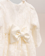 Elegant baptism coat for girls Themida ivory 244