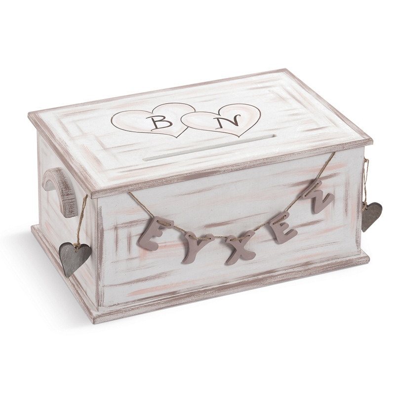 Wedding guest boxes for wishes Hearts 