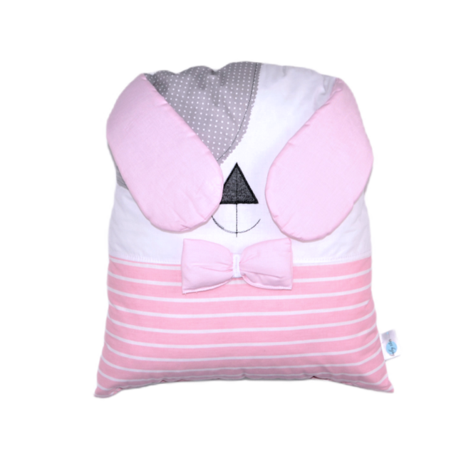 Decorative pillow Sugar Family little dog pink - DM005