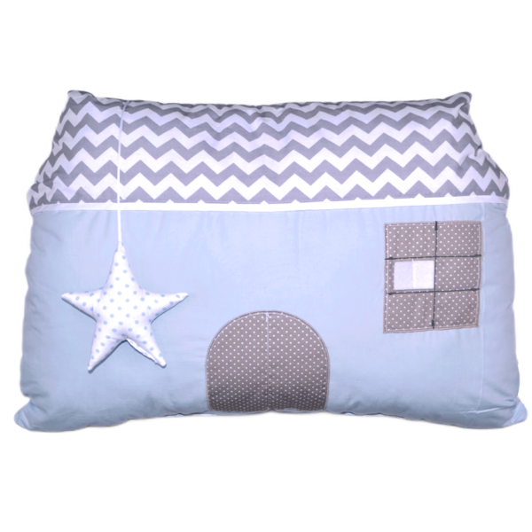 Decorative pillow Sugar Family light blue - DM002