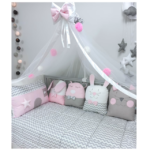 Decorative pillow Sugar Family pink - DM001