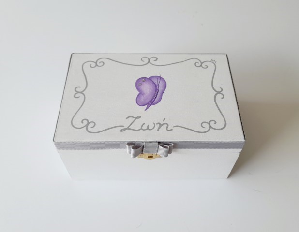 Memory box Butterfly purple