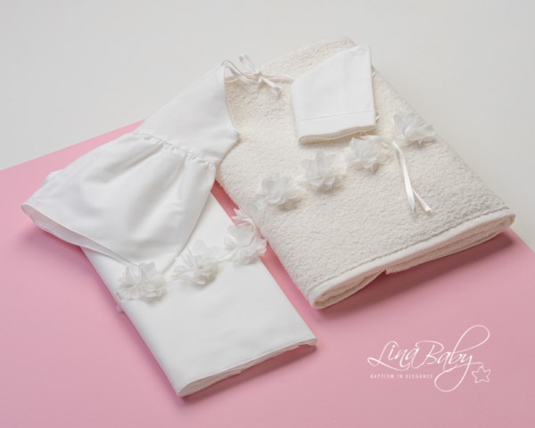 Christening sheets & Underwear for baby girls «Bouquet» 1527