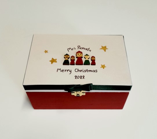 Personalized christmas box for teachers CHS022