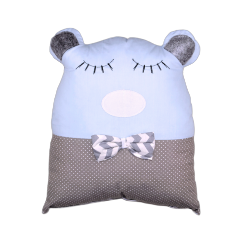 Διακοσμητικό μαξιλάρι Sugar Family αρκουδάκι σιέλ DM011