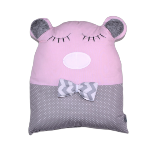 Διακοσμητικό μαξιλάρι Sugar Family αρκουδάκι ροζ DM012