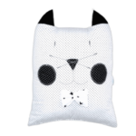 Decorative pillow Sugar Family cat white - black DM013