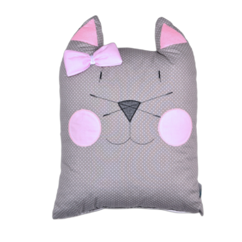 Διακοσμητικό μαξιλάρι Sugar Family γάτα ροζ DM015