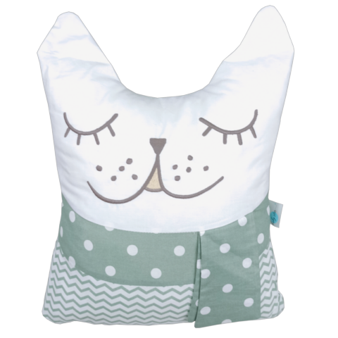 Decorative pillow Tiny Friends cat khaki DM017