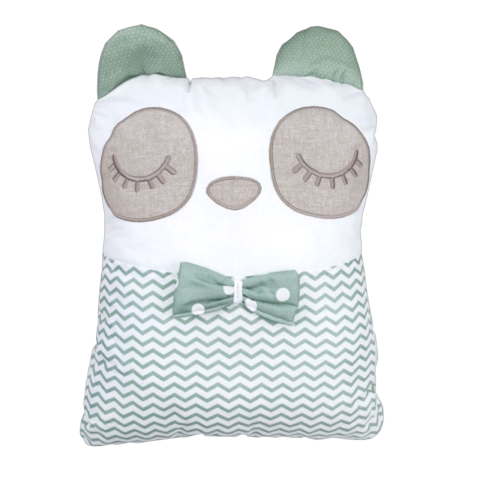 Decorative pillow Tiny Friends panda khaki DM018