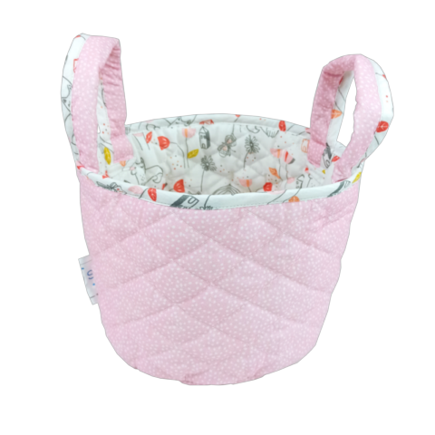 Basket for babys cosmetics pink KVK002