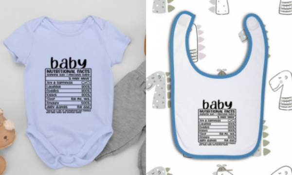 Νewborn gift set Baby nutritional facts NBG113