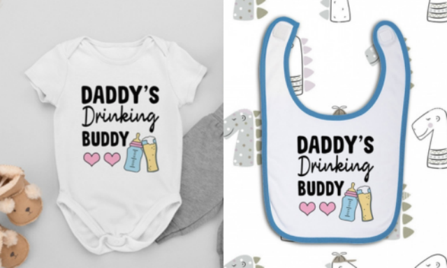 Νewborn gift set Daddys drinking buddy NBG106